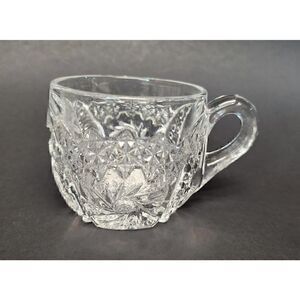 Vintage Fenton Punch cup coin dot Clear Glass Set Of 7 Rare No Chips Or …